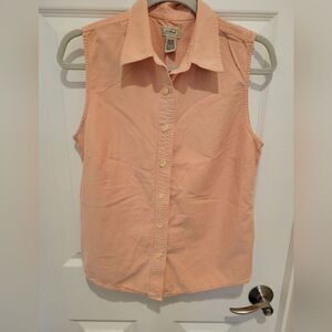 L.L.Bean Cotton Women Tank Top Light Pink